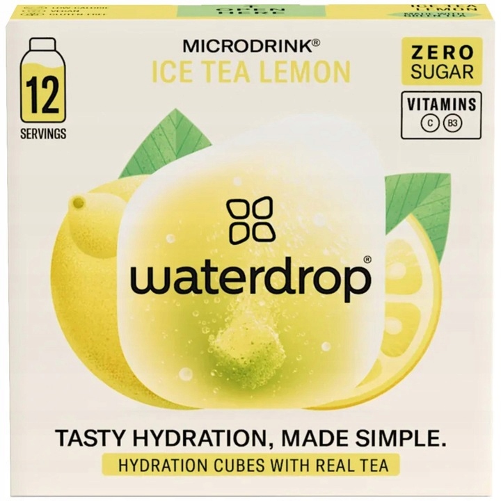Microdrink Waterdrop ICE TEA LEMON z witaminami 12 kapsułek