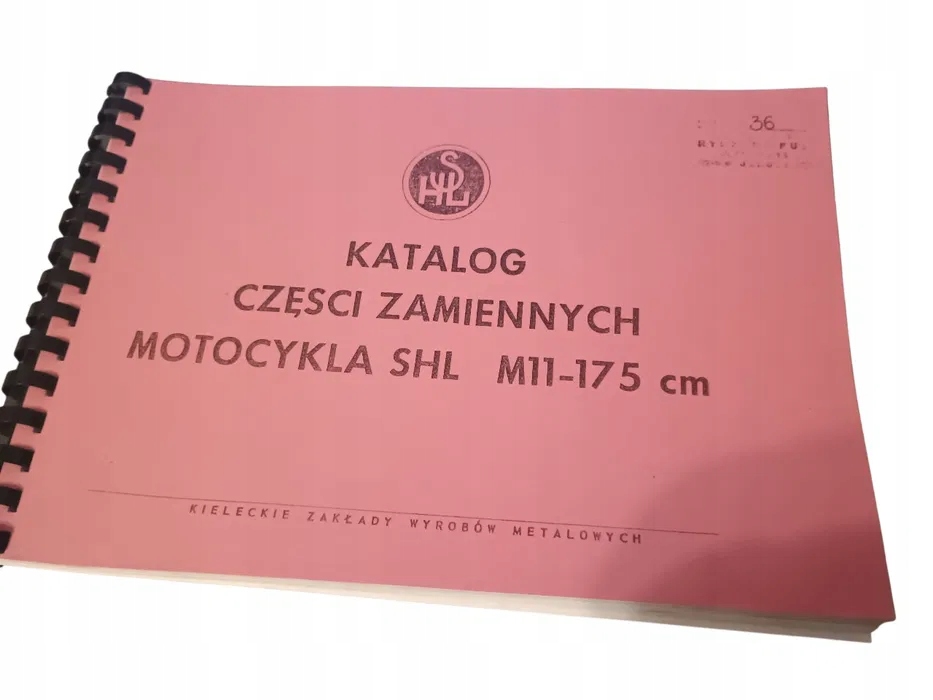 Nowa książka katalog części Shl m11 Shl 175 wyd. 1964