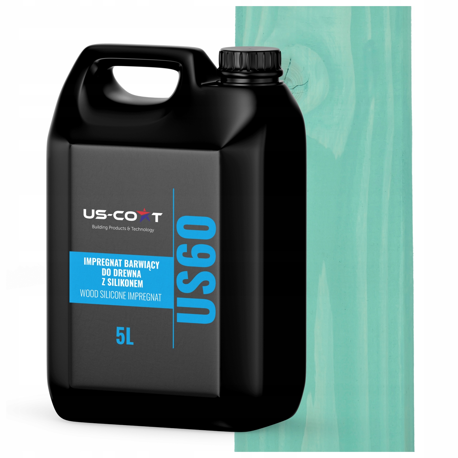 Barvící Impregnat Na Dřevo Se Silikonem 2v1 Altán Uv Barva Tyrkysová 5L