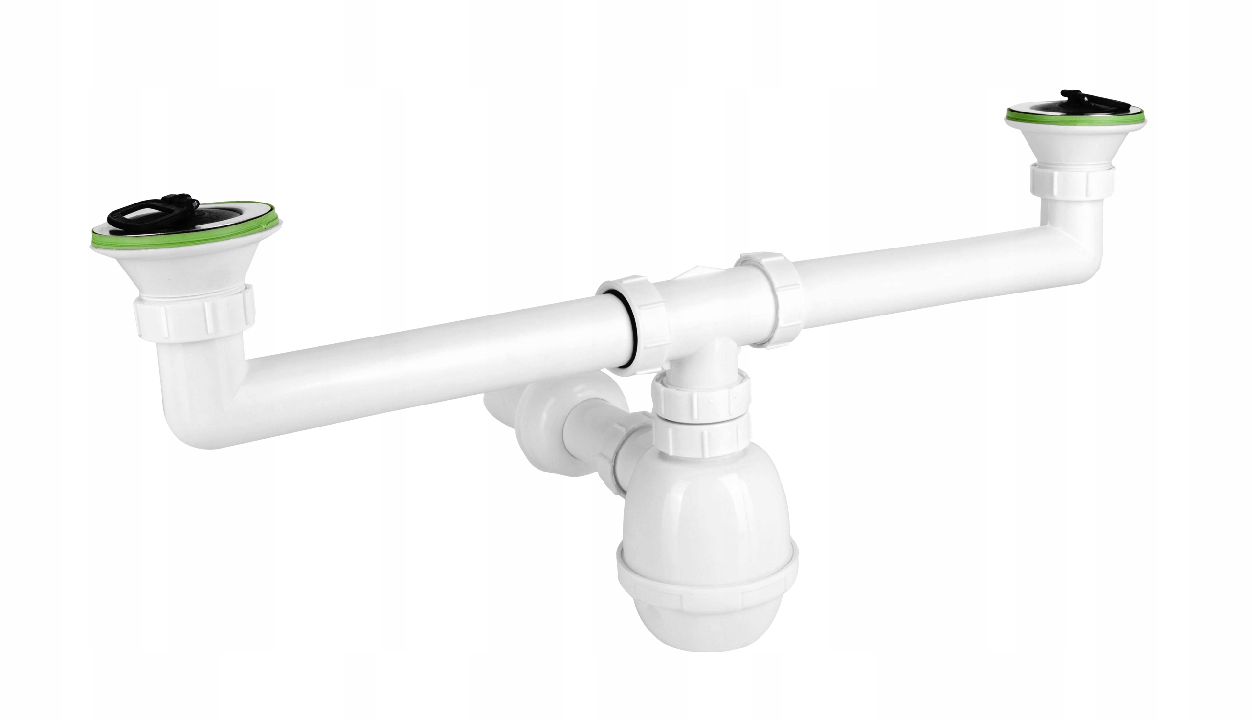 SYFON DO ZLEWU 2 KOMORY Z KORKAMI DIAMOND