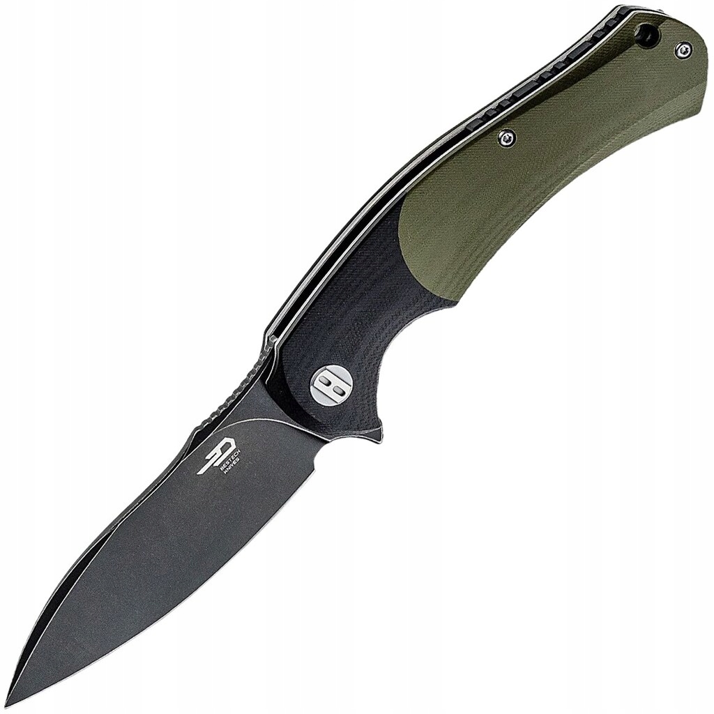 Nóż składany z klipsem Edc Bestech Knives Penguin Black/Green