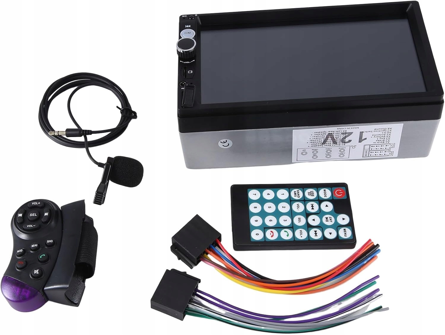 Automobilové rádio 7" Brensty MP5 Full Hd dotyková Bluetooth Fm kamera