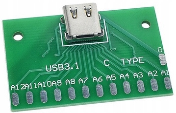 

Adapter gniazda Usb typ C 3.1 na Pcb do lutowania