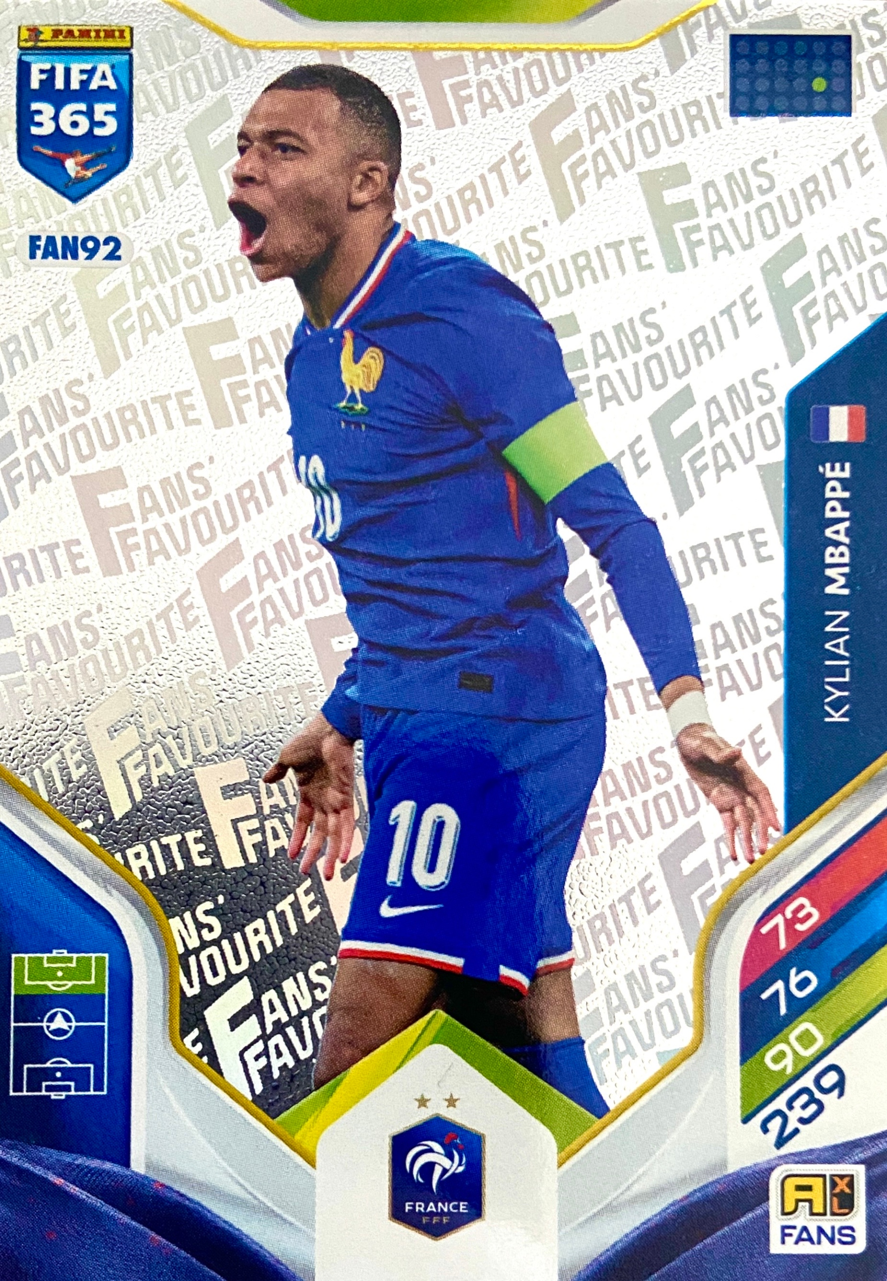 Panini Fifa 365 2026 Fans Favourite FAN92 Kylian Mbappe Francja
