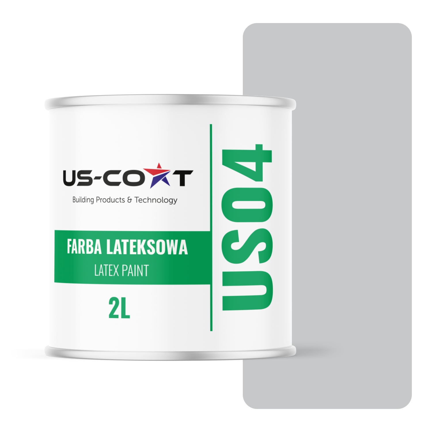 Barva Šedá Světlá H1061, Odstín Modrý, 2 L, Matná Na Stěnu