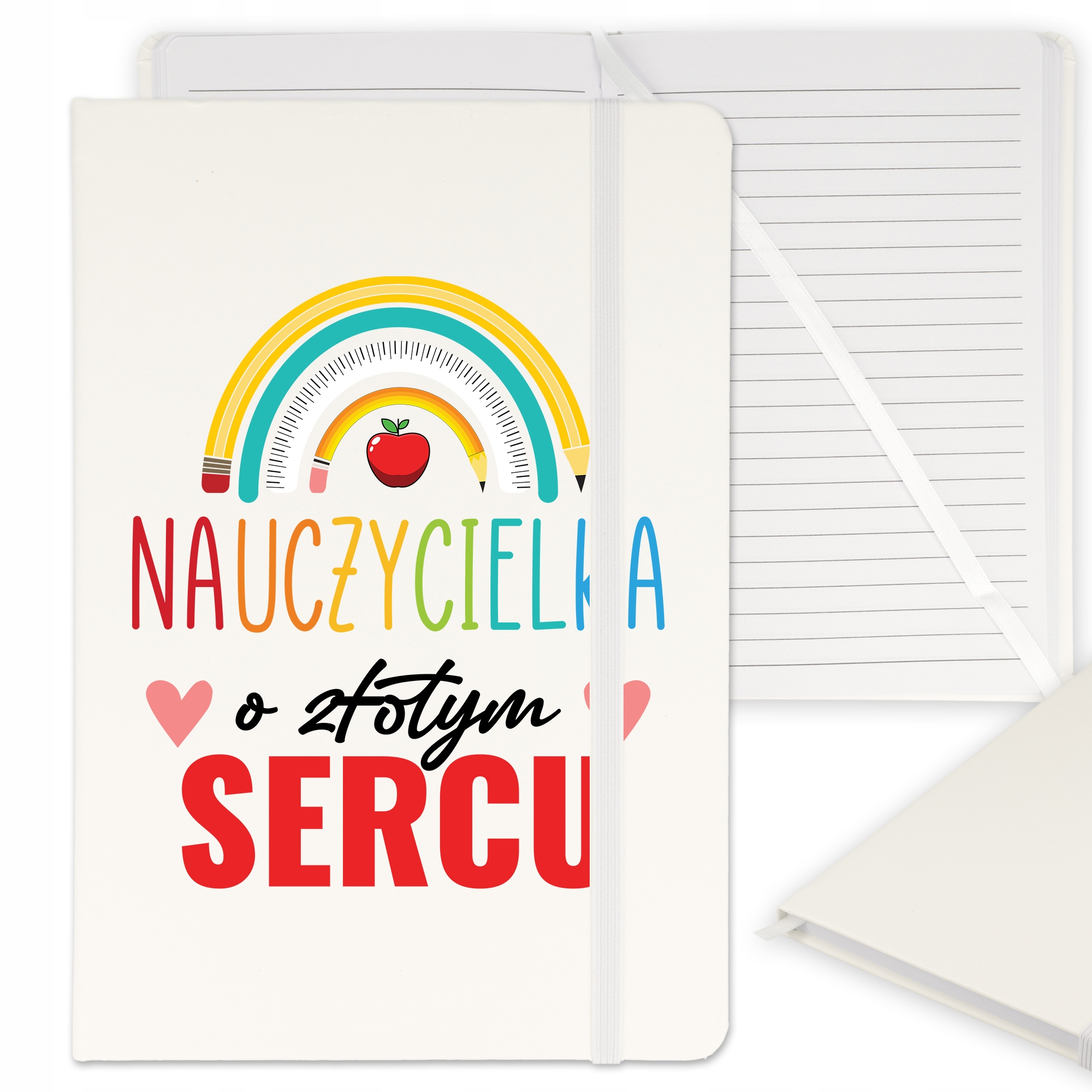 Notes Biały W Linie Z Gumką A5 Dla Nauczyciela Wz