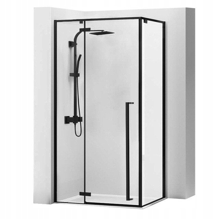 

Kabina Prysznicowa Fargo Black Narożna 80x100 Rea