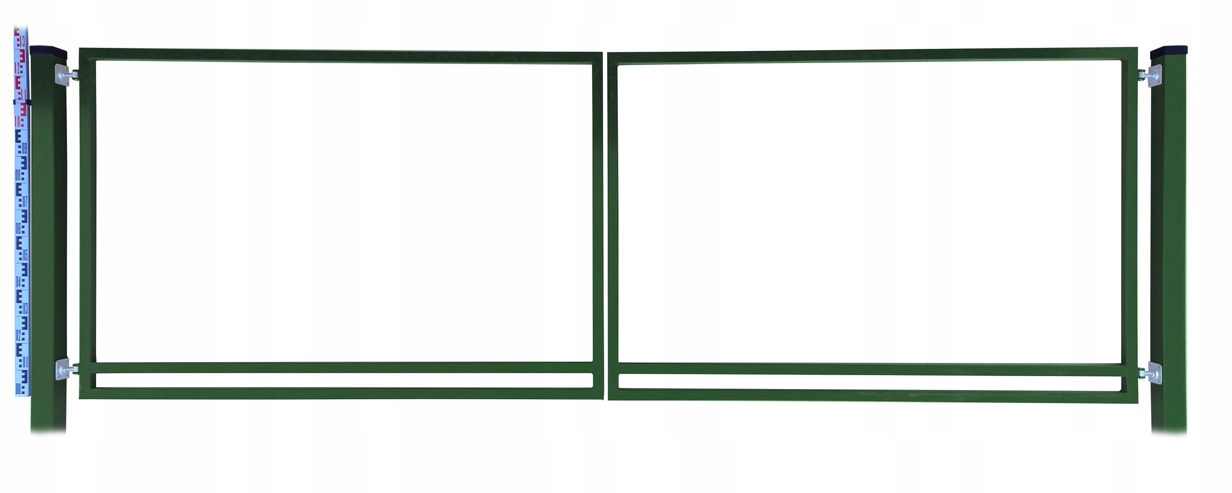 Brána Rama pro štafle a panely 130 cm Zelená RAL6005 Sloupky štafle