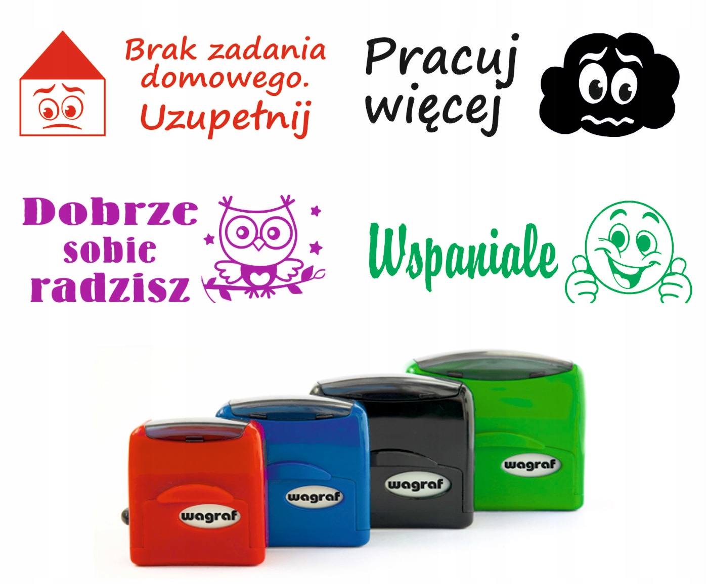 

pieczątki motywująca dla nauczycieli zestaw