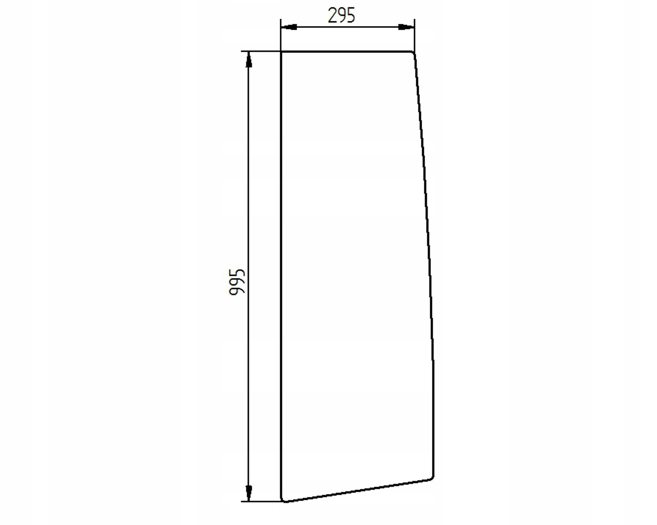 sklo bagr Cat boční levé 151-6790