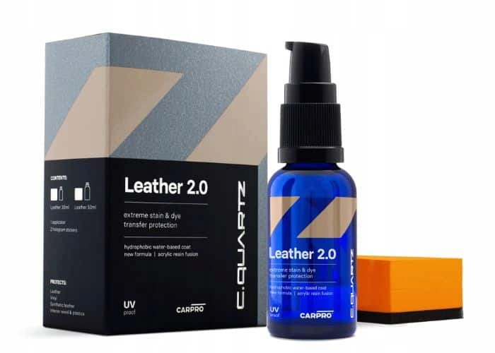 CarPro CQuartz Leather 2.0 30 ml – kremenná vrstva na kožené čalúnenie
