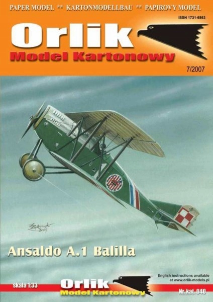 

Orlik Samolot Ansaldo A1 Balilla