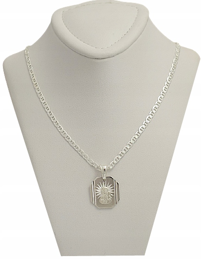 Łańcuszek Srebrny TDS 2,60 mm z Medalikiem pr 925 Grawer Gratis Marka Argmeta