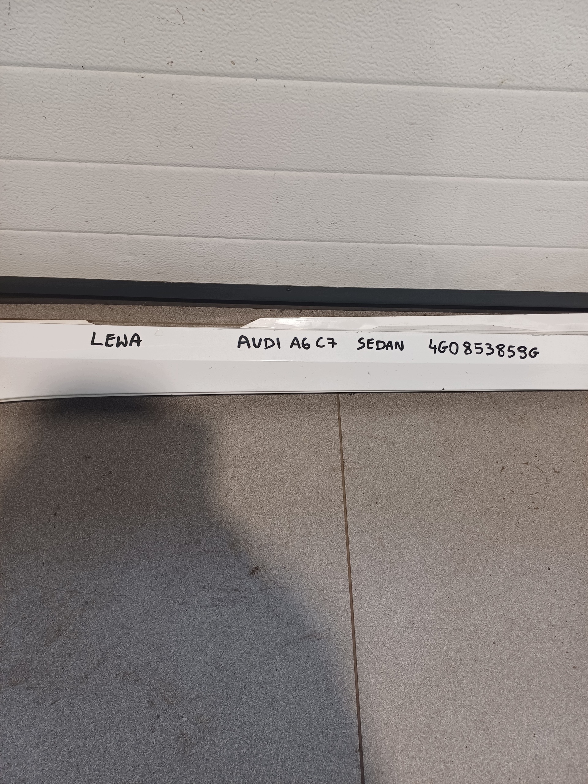 moulding threshold left AUDI A6 C7 sedan 4G0853859G
