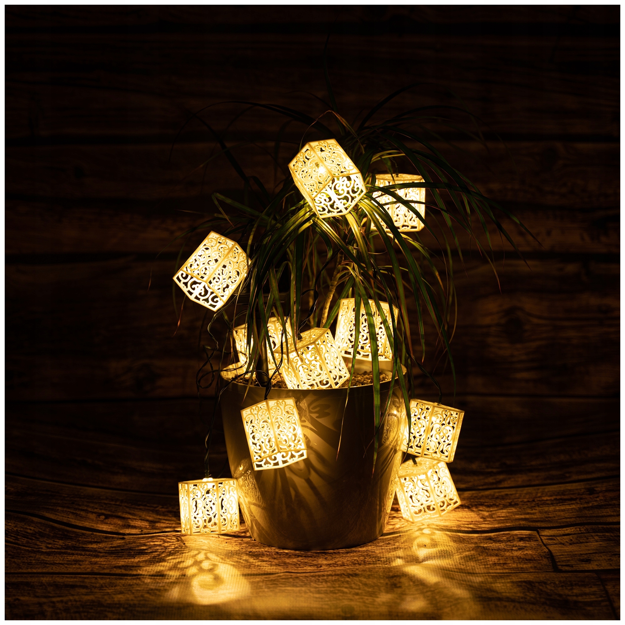 GIRLANDA SOLARNA ogrodowa Lampki do ogrodu 10x LED ozdobne AŻUR Lampa kosz EAN (GTIN) 5908258885163