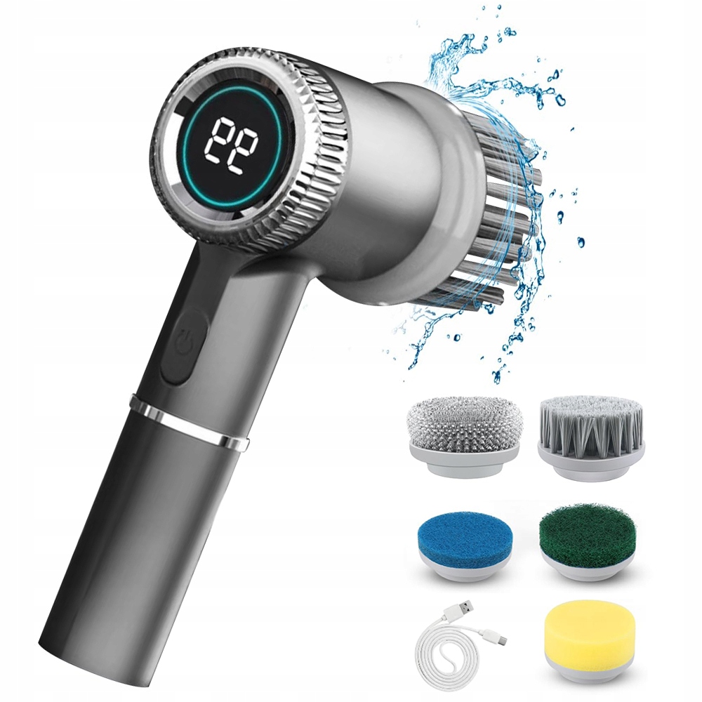 Levně 5V1 Elektrický Čisticí Kartáč, Rotační Čisticí Sada