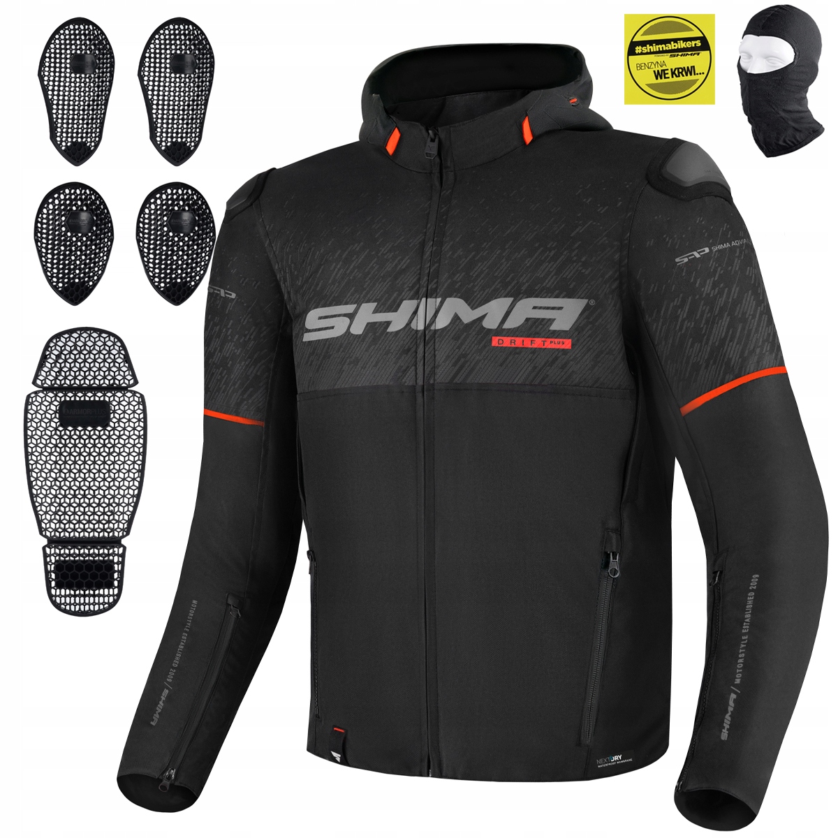 Motocyklová Bunda Shima Drift+ Letná Textilná Vodotesná Darček