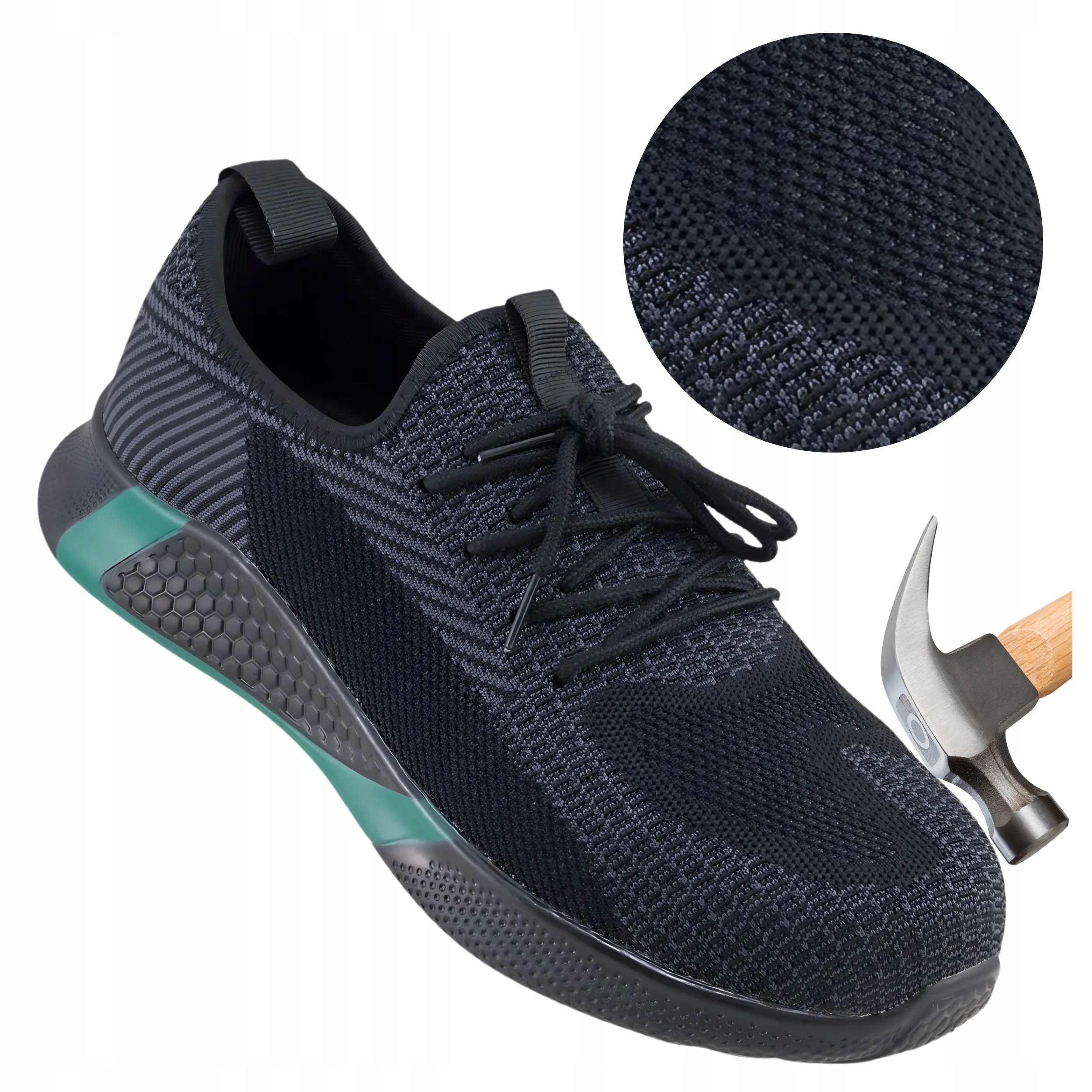 Pánské pracovní boty Sportovní Polobotky síťované prodyšné s Noskem vel. 40