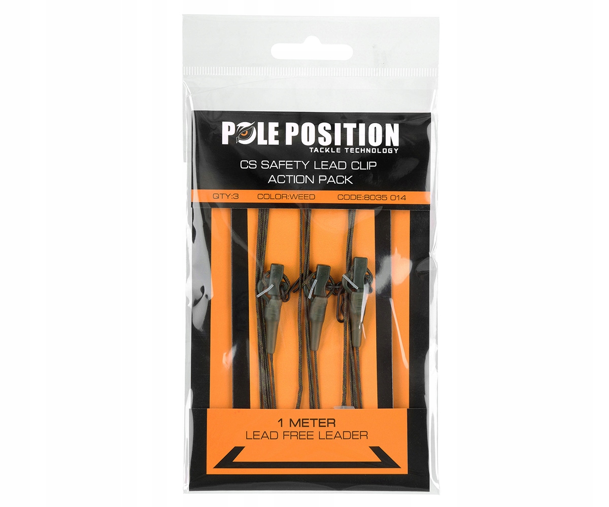 Pole Position Cs Leadclip Leader Weed 1m 45lb St