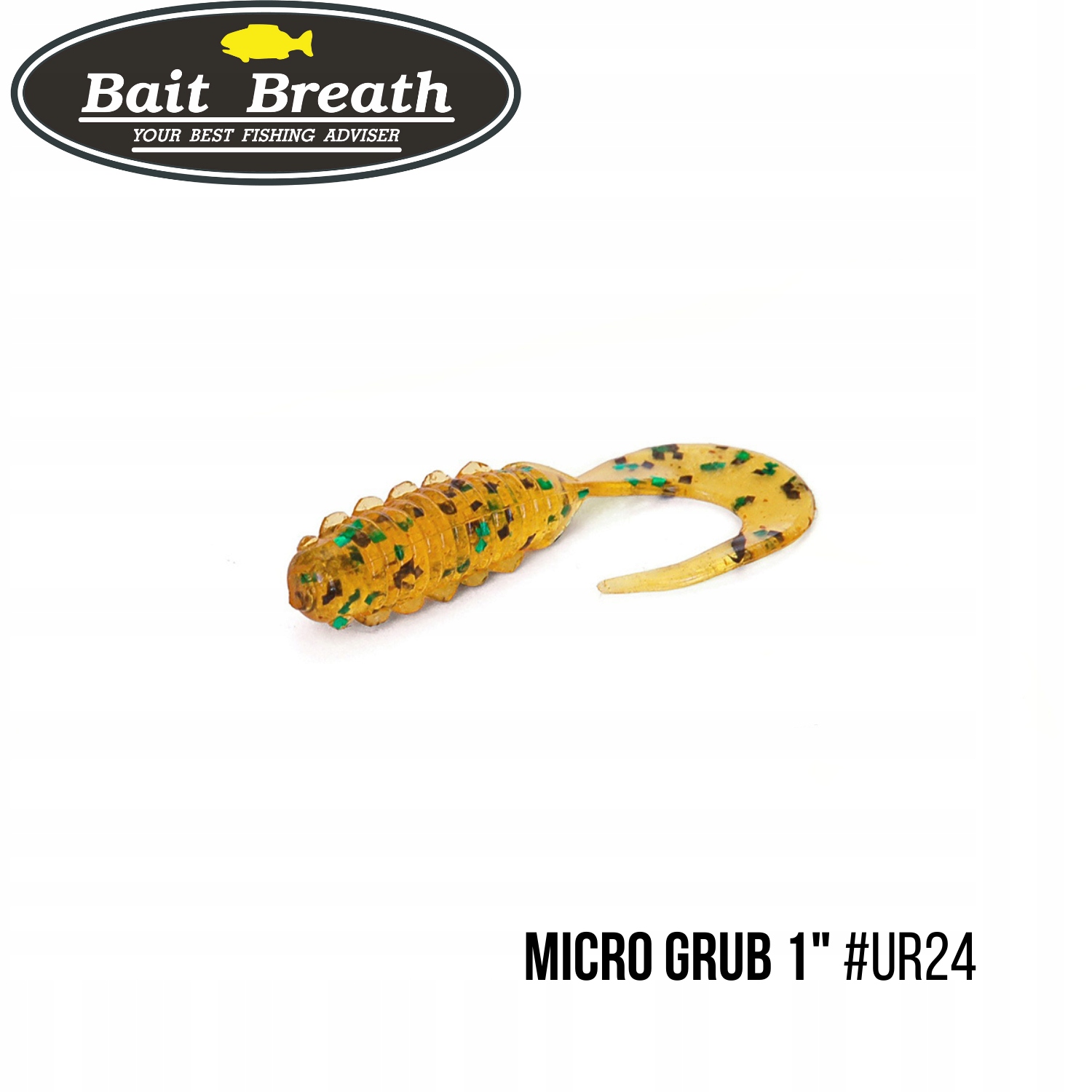Przynęta miękka Bait Breath Micro Grub 1" #Ur24 Pumpkin/green seed (15 szt)