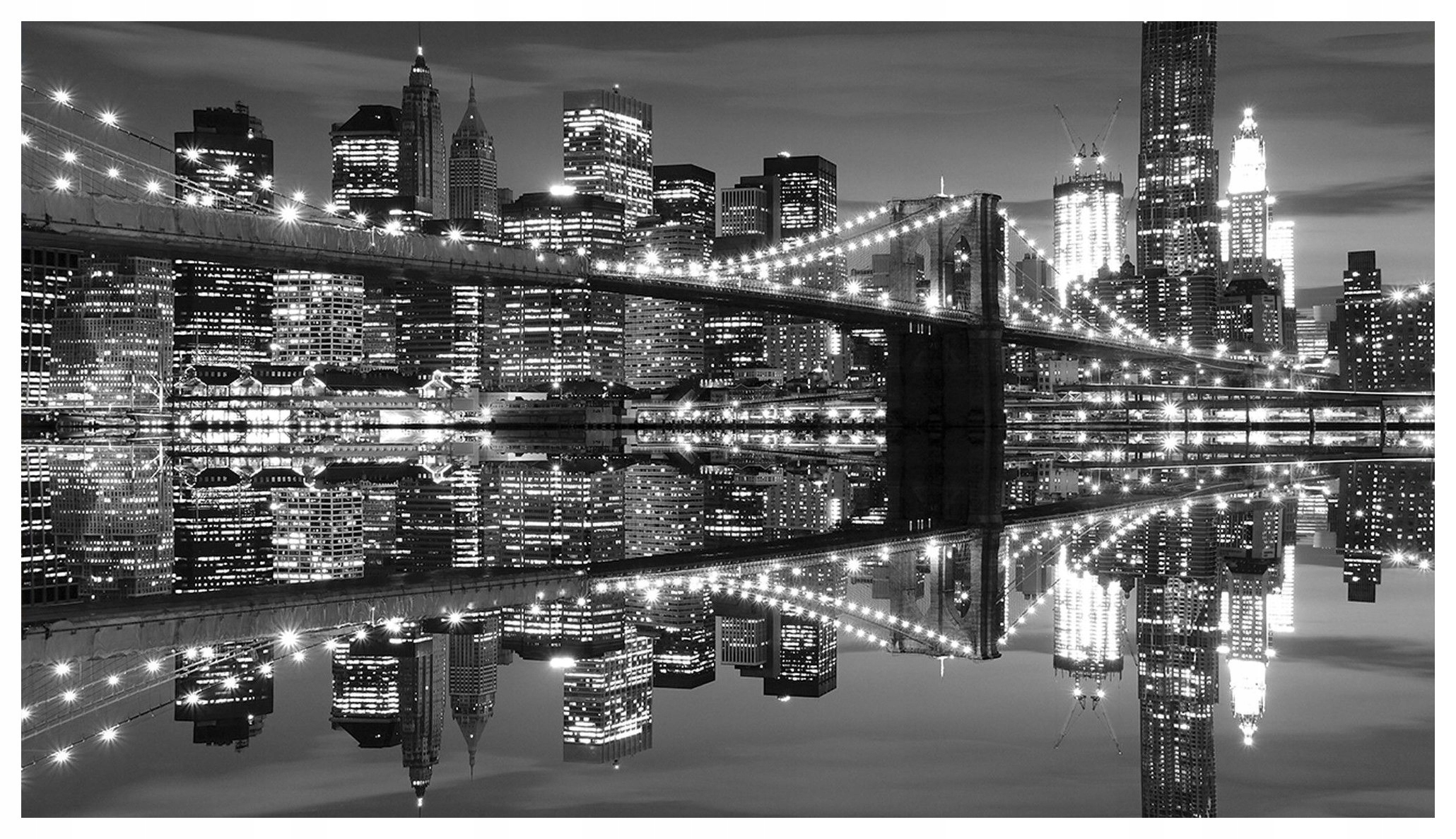 Fototapeta Brooklynský most v noci panoráma New Yorku vinyl 208x146 lepidlo