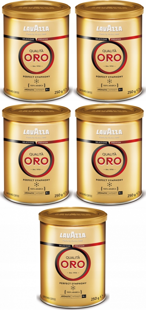 Kawa mielona Lavazza Qualita Oro puszka 250g x5