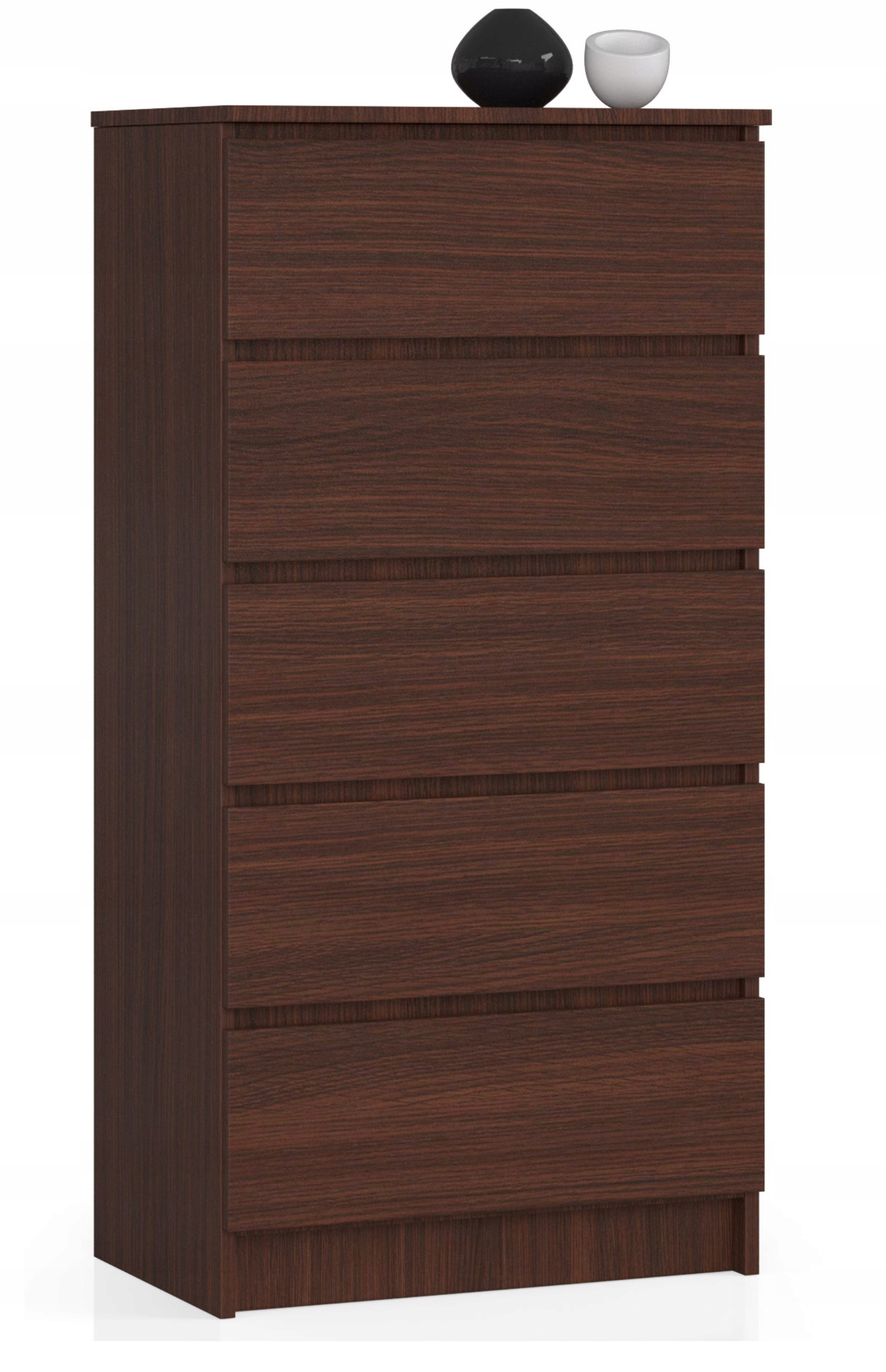 Komoda skříňka K60 5 zásuvek wenge Akd