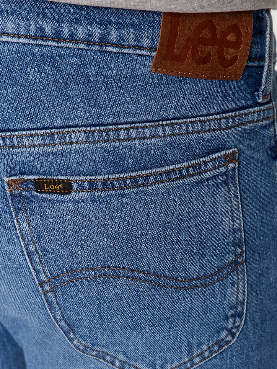 Lee RIDER SLIM Downtown DOPASOWANE SPODNIE JEANSOWE BLUE DżINS W31 L30 Odcień indygo