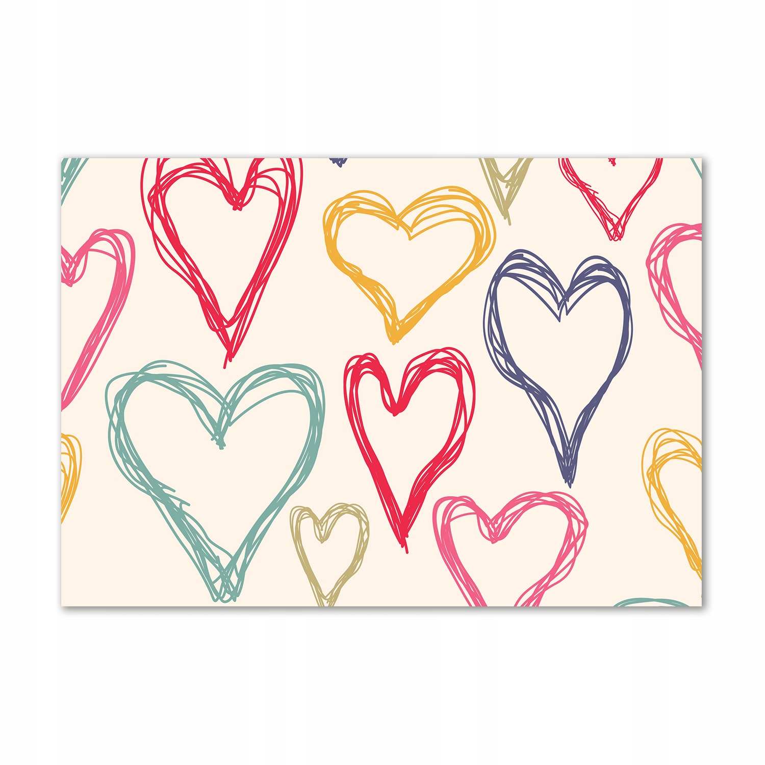 

Obraz zdjęcie szkło akryl Kolorowe serca 100x70 cm