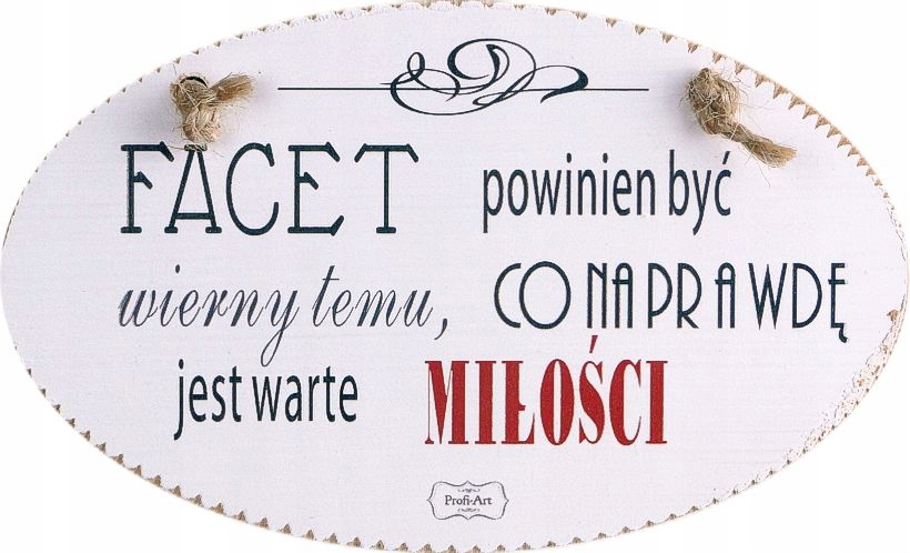 ORYGINALNA TABLICZKA / FACET POWINIEN BYĆ ...