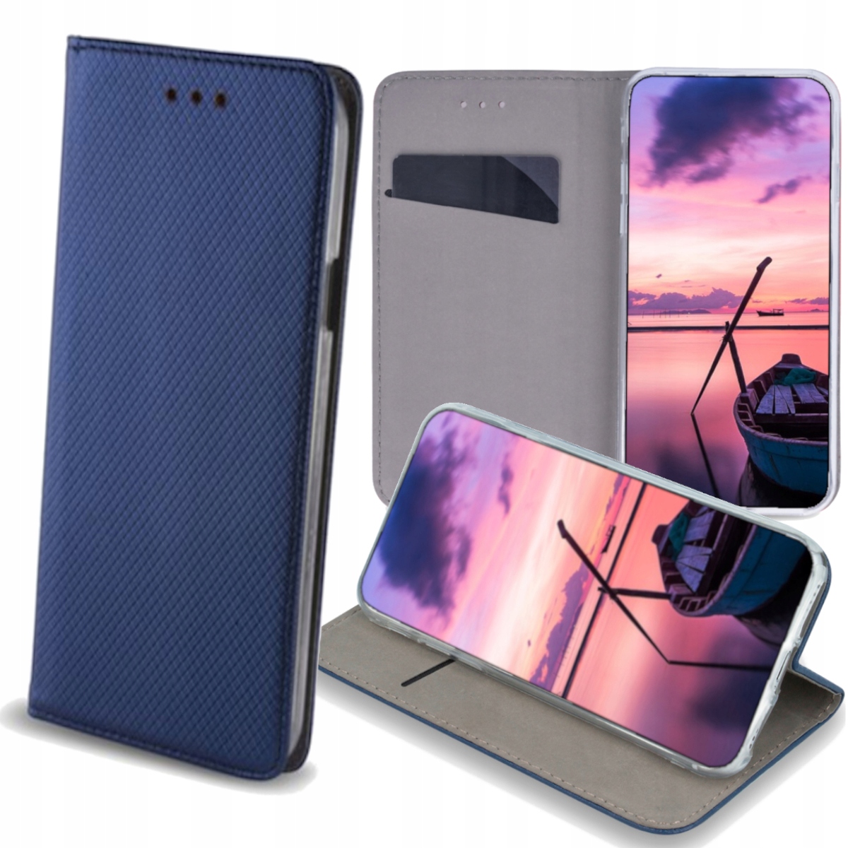 Etui z klapką Texture do iPhone 13 Pro Max