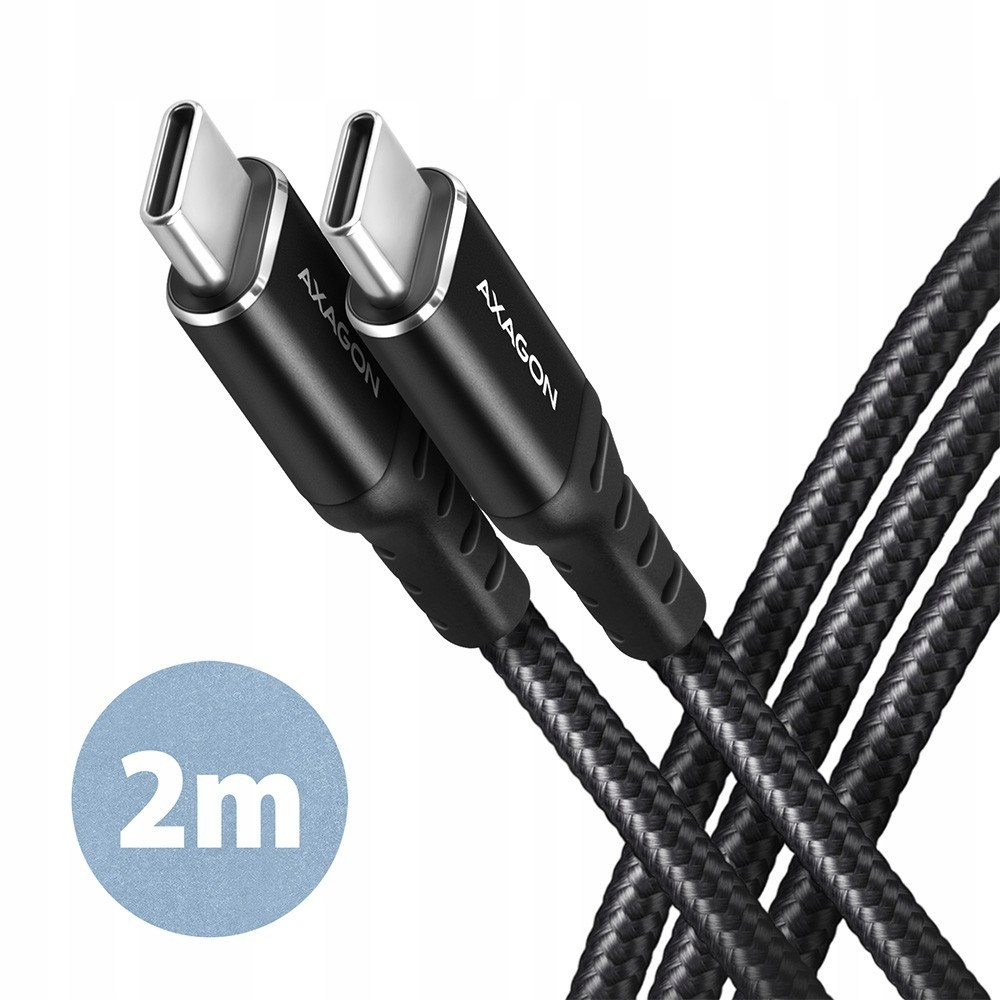Axagon BUCM-CM20AB Kabel Usb-c Usb-c 2.0, 2m, Pd