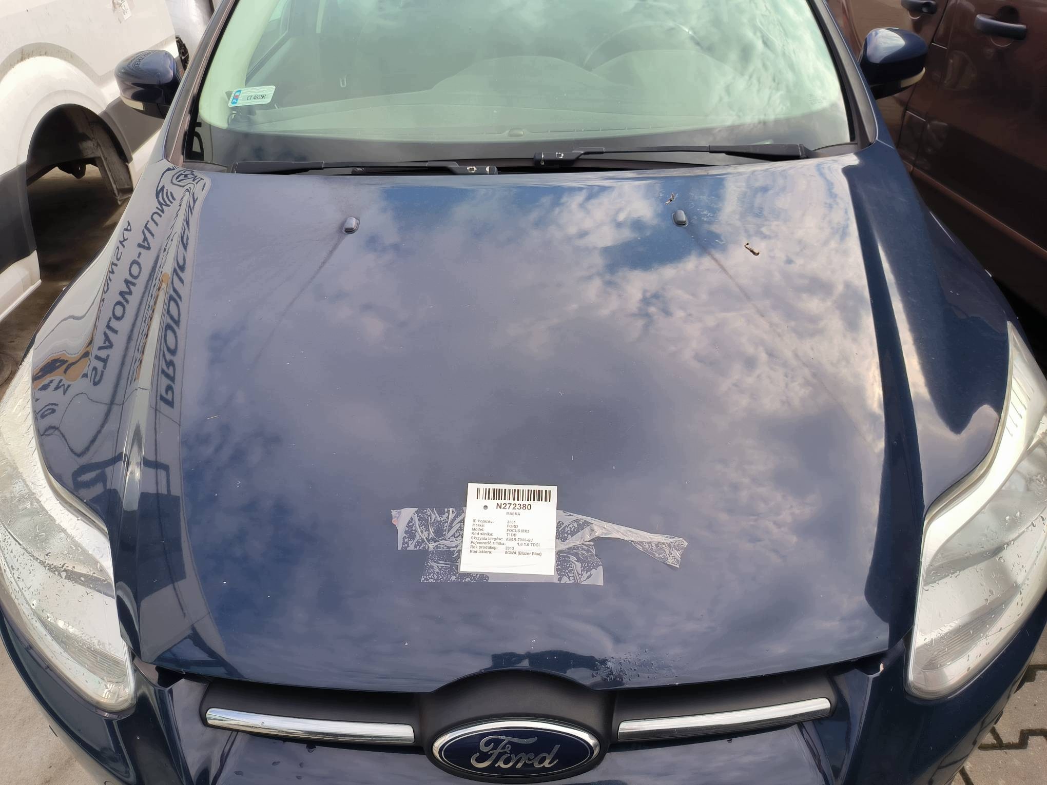 bonnet BLAZER BLUE FORD FOCUS MK3