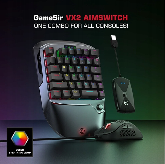 GameSir VX2 AimSwitch Combo Mouse Keyboard v2.0 (PS4/PS5/PC/XONE/XSX)