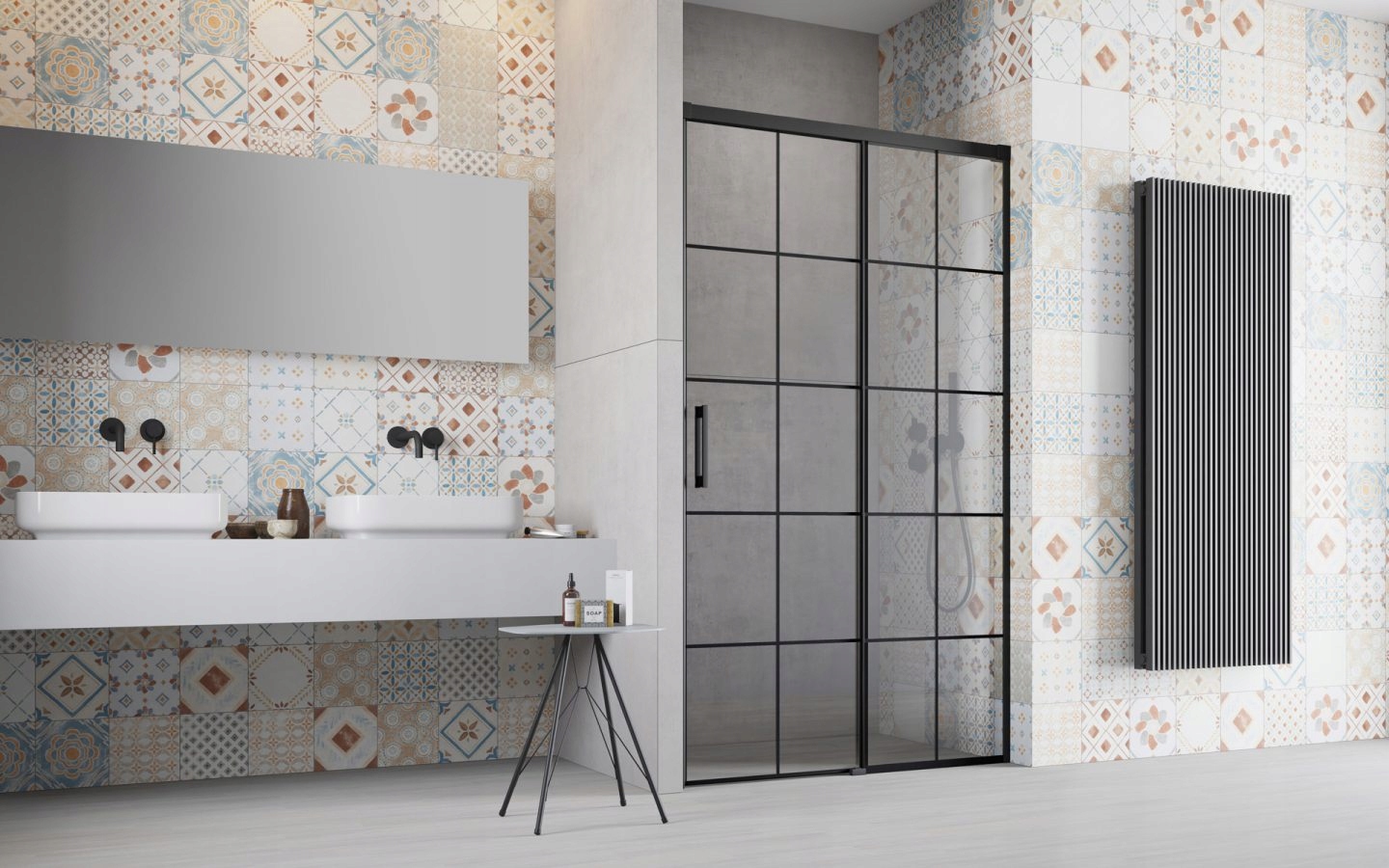 Drzwi Idea Black DWJ Factory 120x200,5 RADAWAY R Marka Radaway