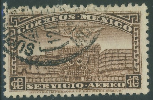 Mexico 10 cts. - Zabytki , Servicio Aereo