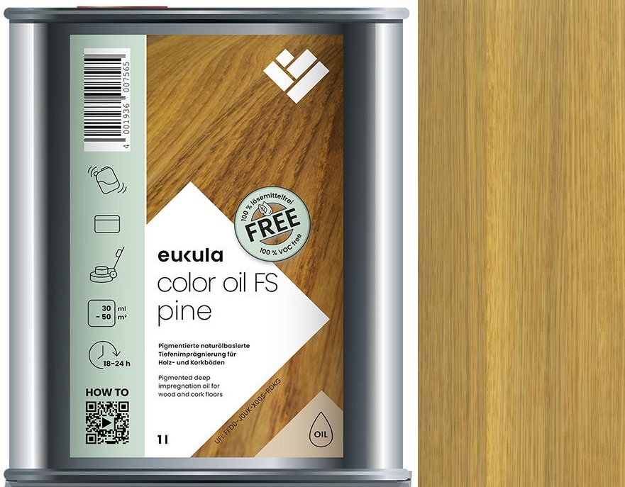 Eukula Color Oil Fs Pine Borovice 1L olej na barvení dřeva