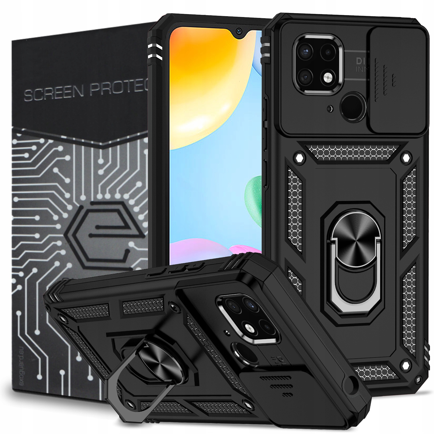 

Etui Pancerne Obudowa Szkło do Xiaomi Redmi 10C