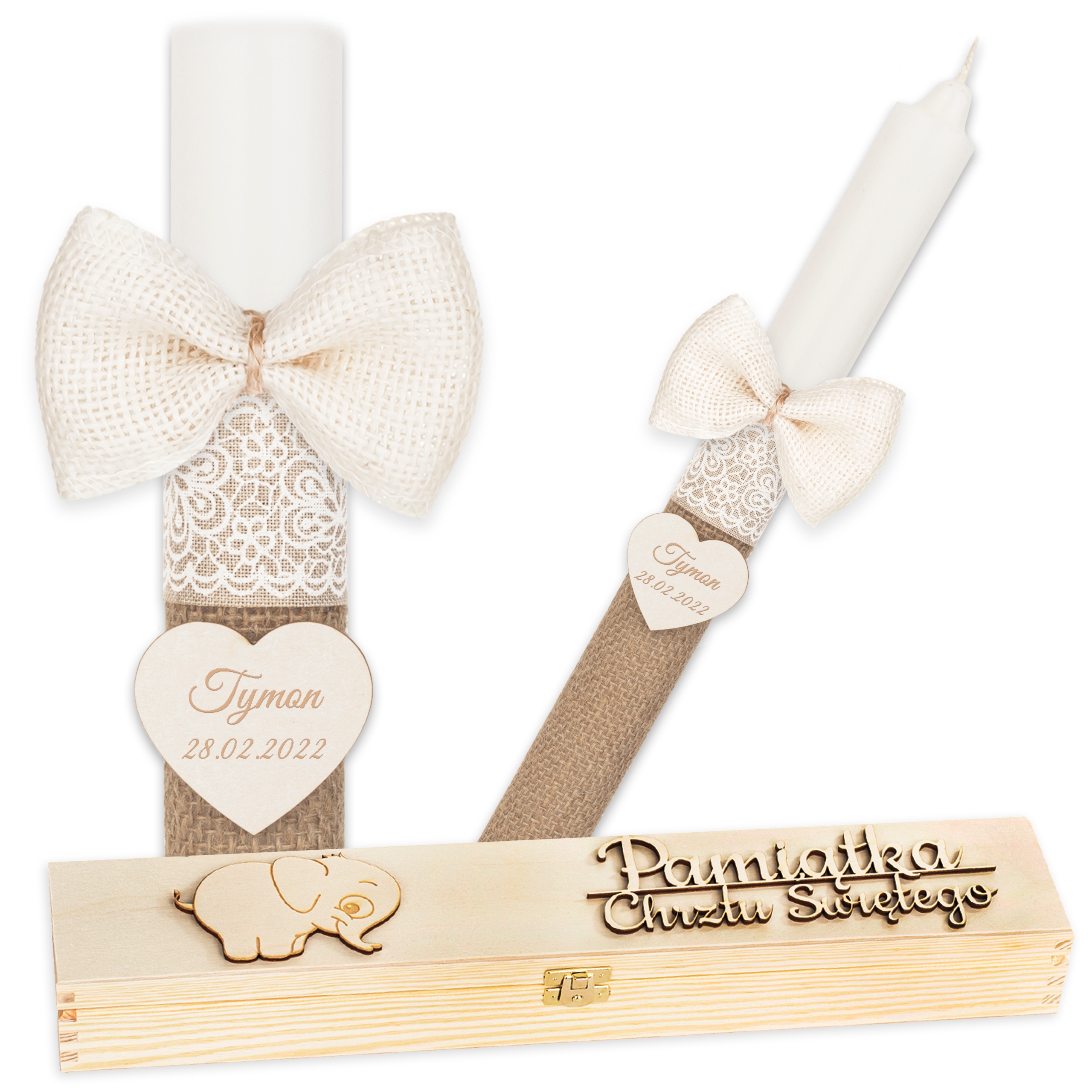 ŚWIECA NA CHRZEST GROMNICA DO CHRZTU PUDEŁKO C7