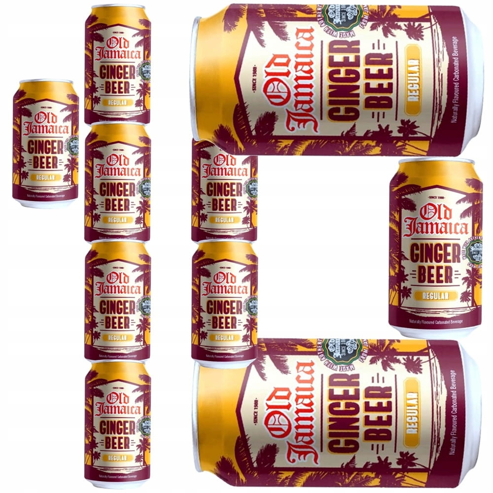 10x Nealkoholické pivo Zázvorová příchuť zázvoru Ginger 330 ml Old Jamaica