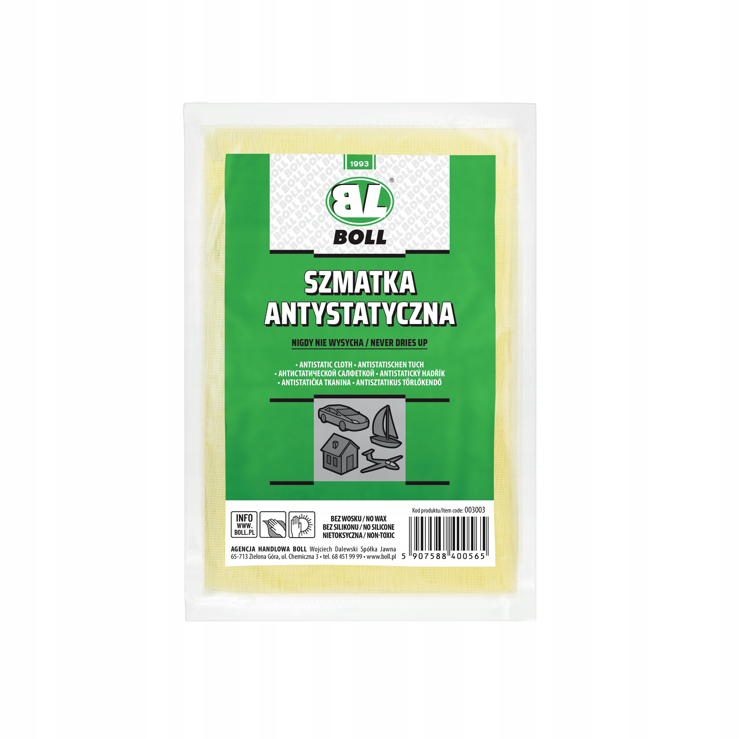 SZMATKA ANTYSTATYCZNA ŚCIERECZKA DO LAKIERU BOLL