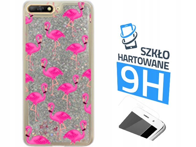

Etui Brokat + Szkło na Huwei Y6 2018 Glitter Case