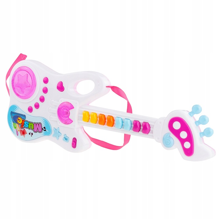 GITARA ROCKOWA INTERAKTYWNA DLA DZIECI ŚWIECI GRA INSTRUMENT MUZYCZNY Rodzaj gitara elektryczna