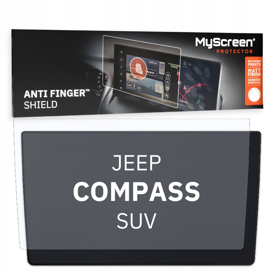 Jeep Compass Suv 2021 Přední Střední Přístrojová Deska 01 10,1" Matná fólie