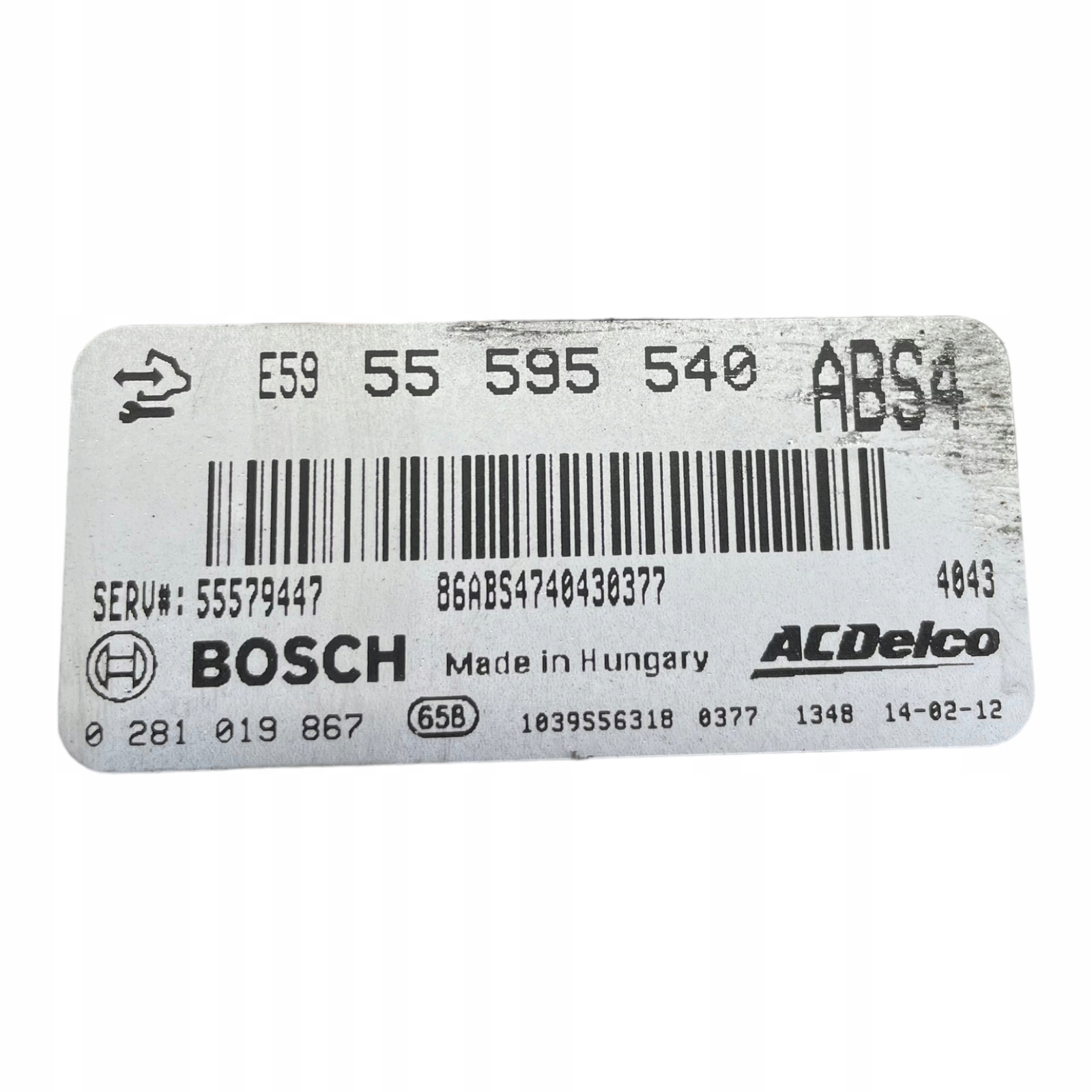 Opel Insignia A Computer ECU 2.0 CDTI 55595540