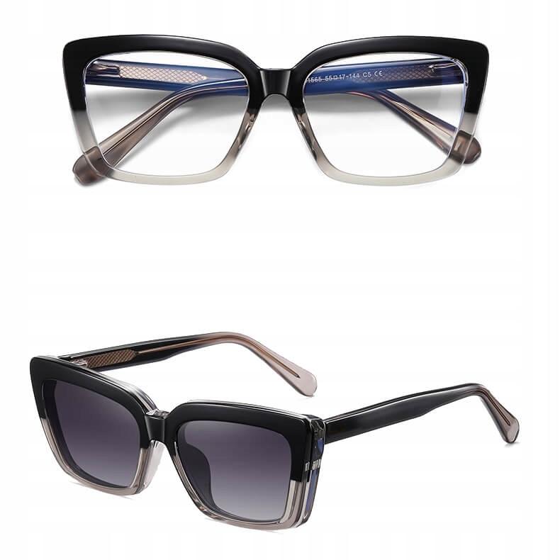 2v1 Clip-on brýle s obroučkami pro Pc Sluneční Clona