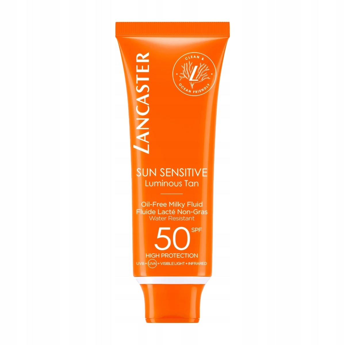 Lancaster, Sun Sensitive, Hydratační pleťový fluid na obličej, Spf 50, 50 ml