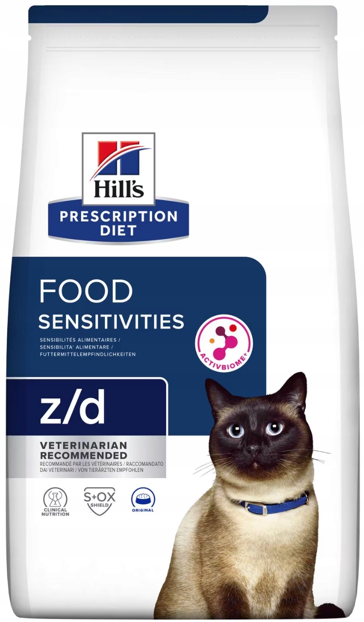 Levně Hill's Pd Feline Z/d Food Sensitivities hypoalergenní krmivo pro kočky 1,5 kg