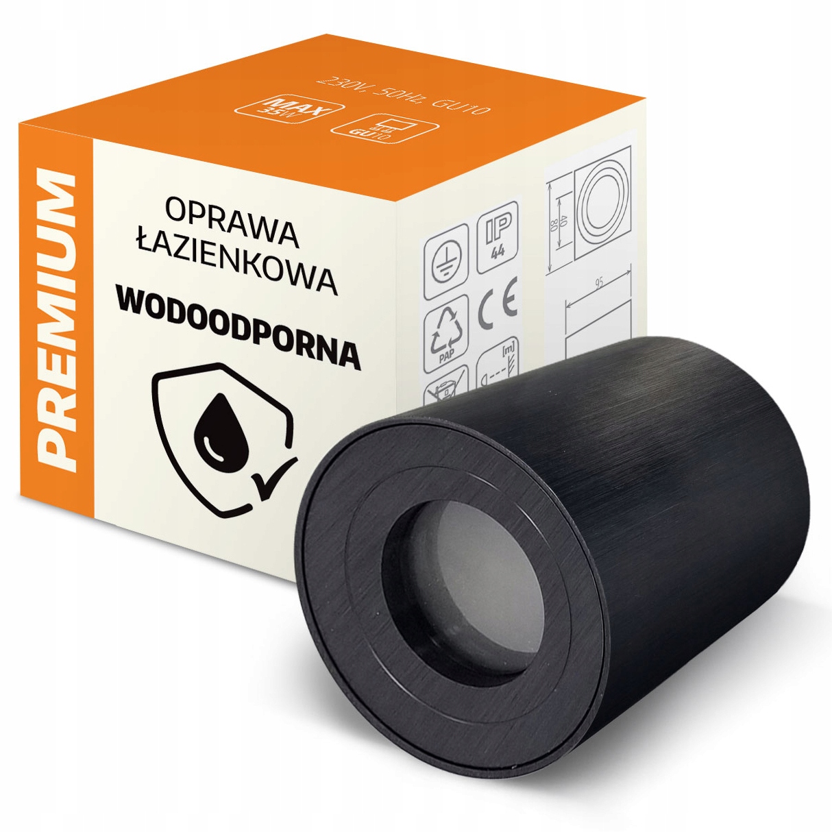 

Lampa Łazienkowa Plafon Tuba Wodoszczelna IP44