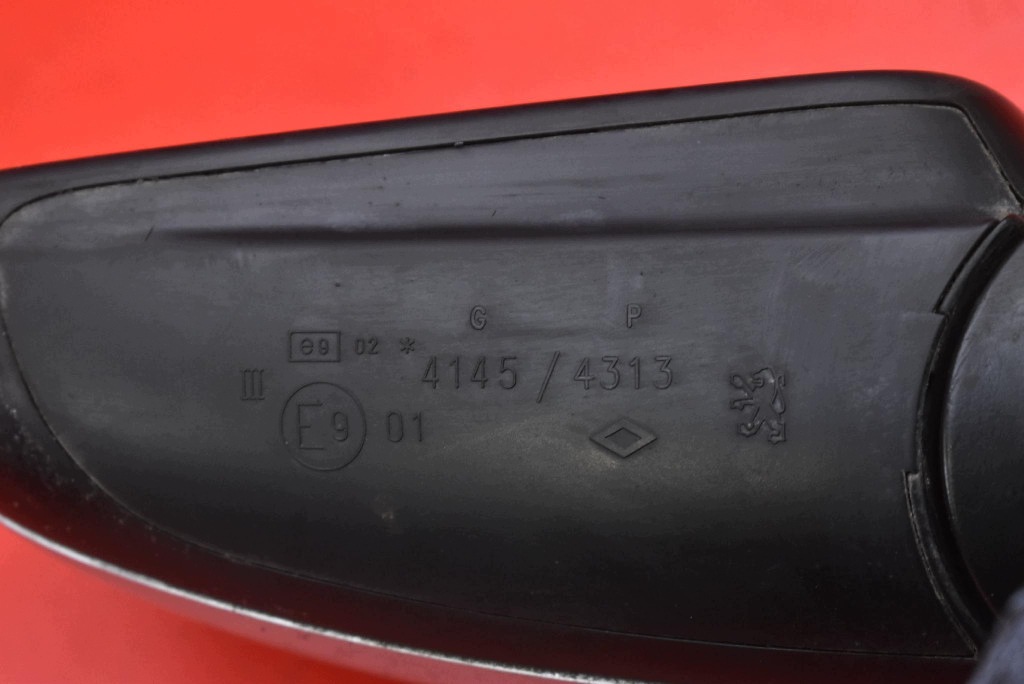 mirror left silver EU 024145 PEUGEOT 407 04-10 7 PIN